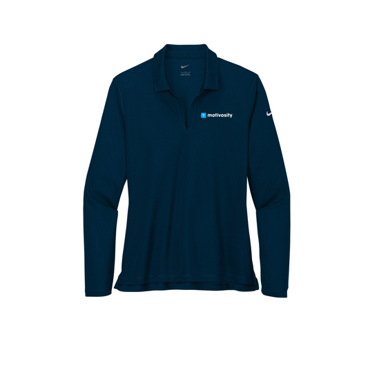Sample Women's Nike Dri-FIT Micro Pique 2.0 Long Sleeve Polo