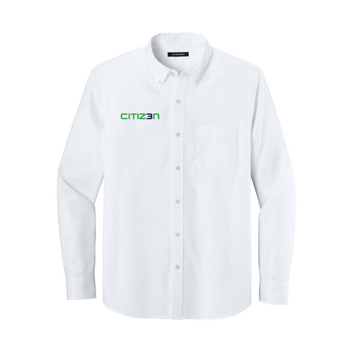 CITIZ3N Long Sleeve Nailhead Dress Shirt