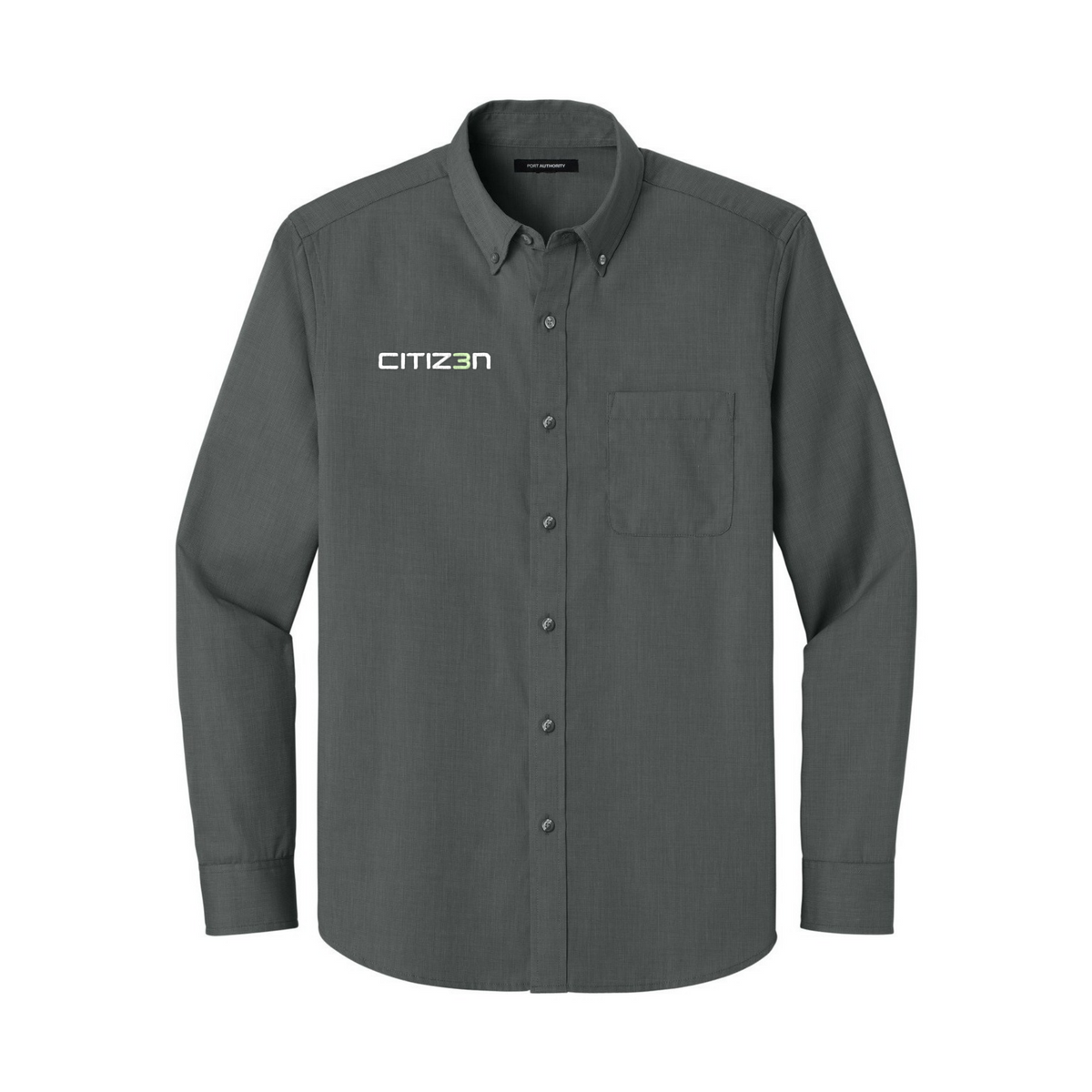 CITIZ3N Long Sleeve Nailhead Dress Shirt