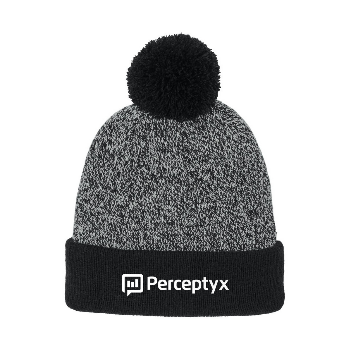 Perceptyx Christmas Halftime Heather Pom Beanie