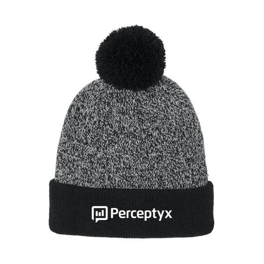 Perceptyx Christmas Halftime Heather Pom Beanie