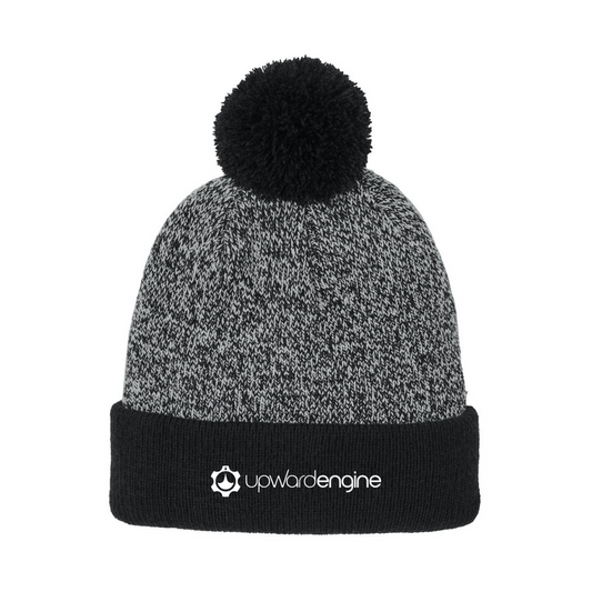Upward Engine Christmas Halftime Heather Pom Beanie