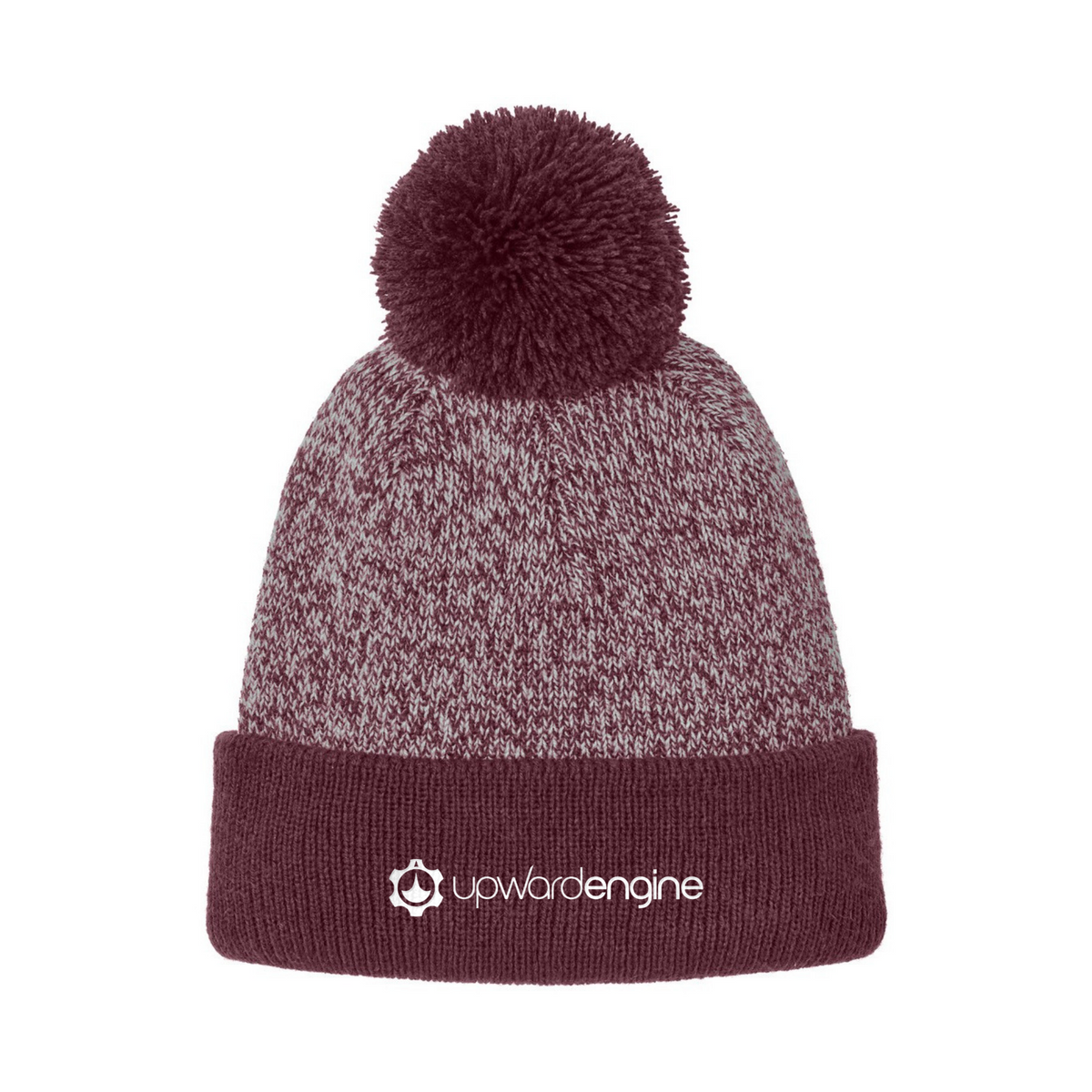 Upward Engine Christmas Halftime Heather Pom Beanie