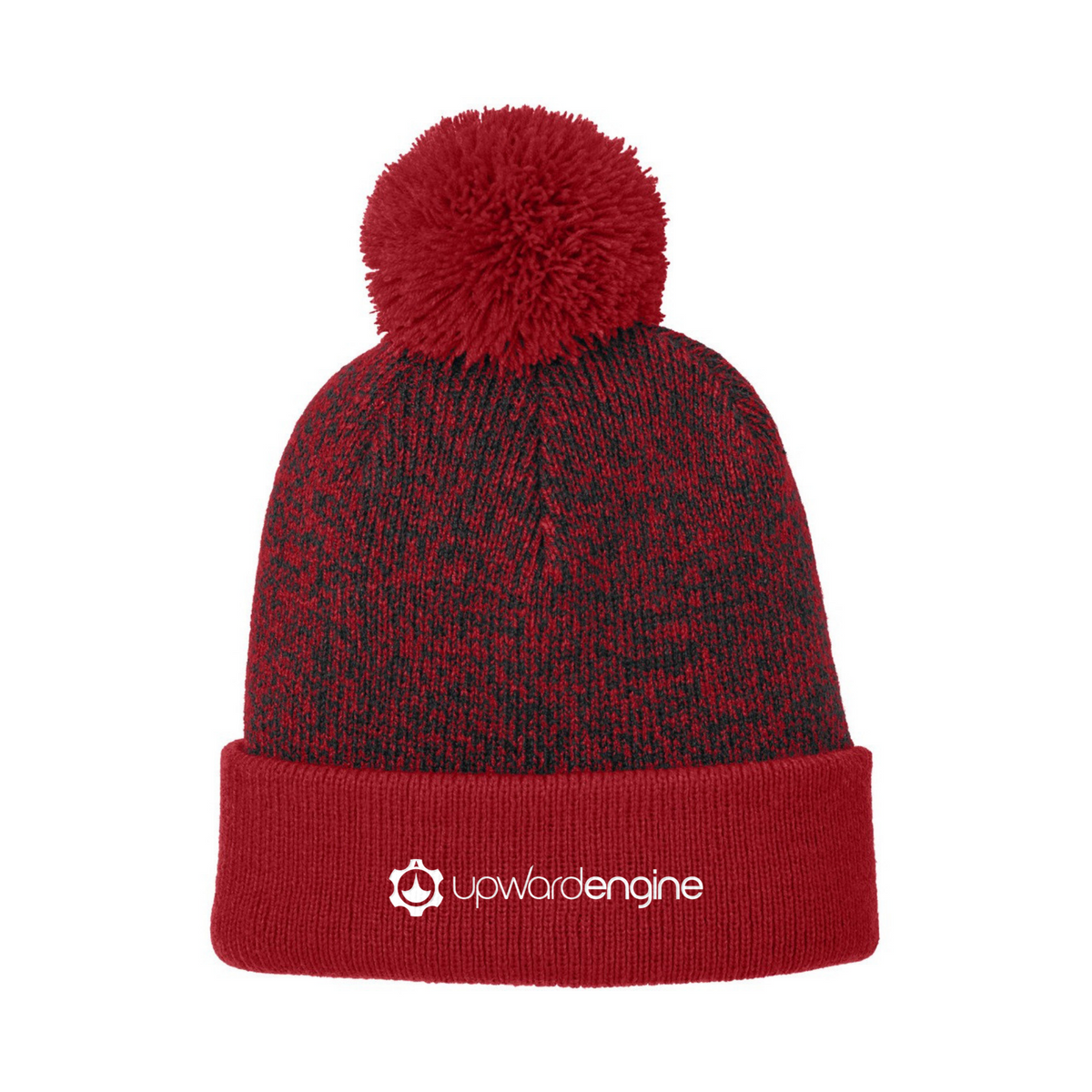Upward Engine Christmas Halftime Heather Pom Beanie