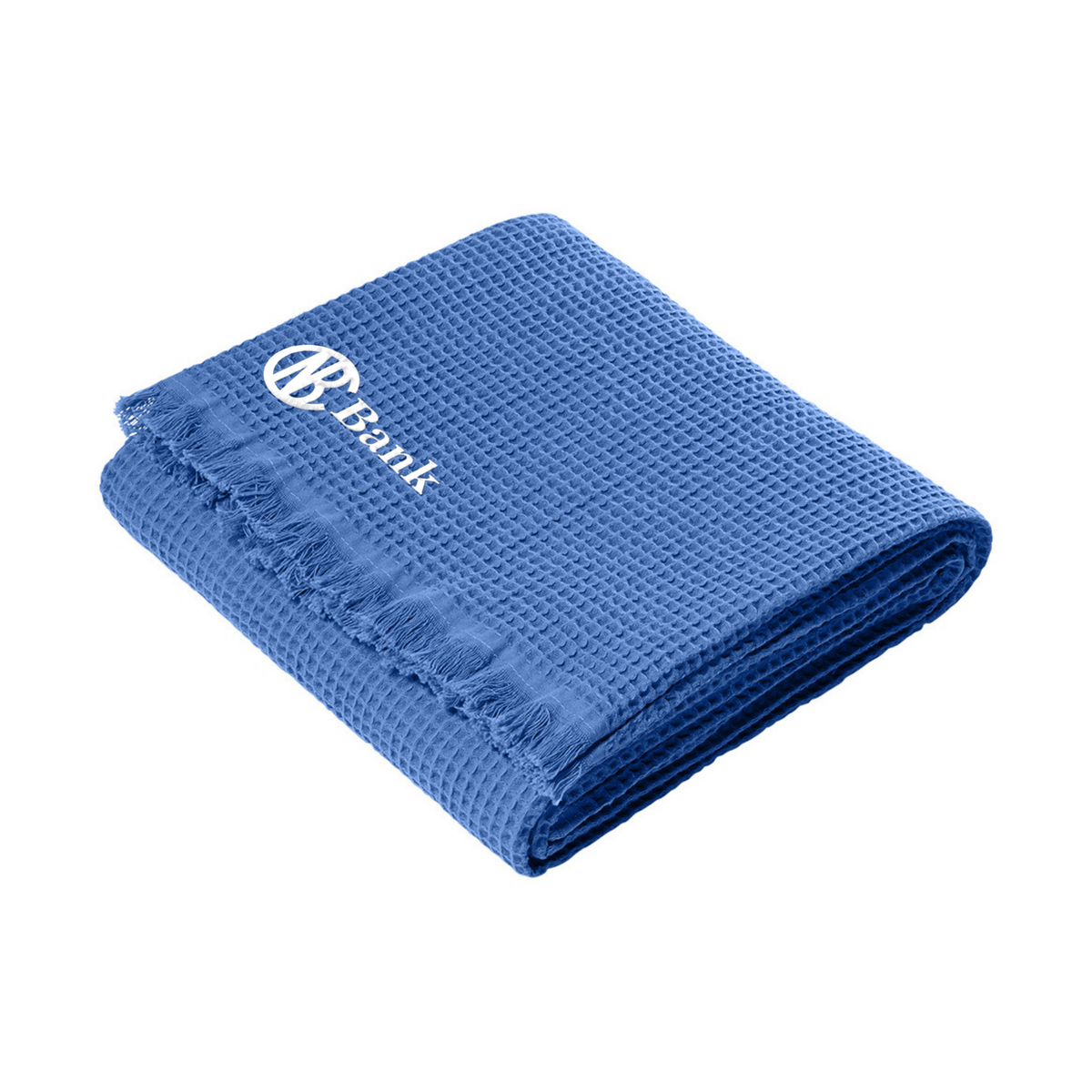 CNB Bank Christmas Cotton Waffle Throw