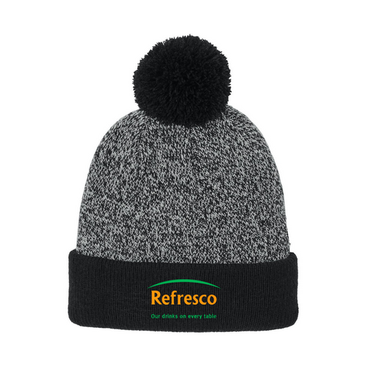 Refresco Christmas Halftime Heather Pom Beanie