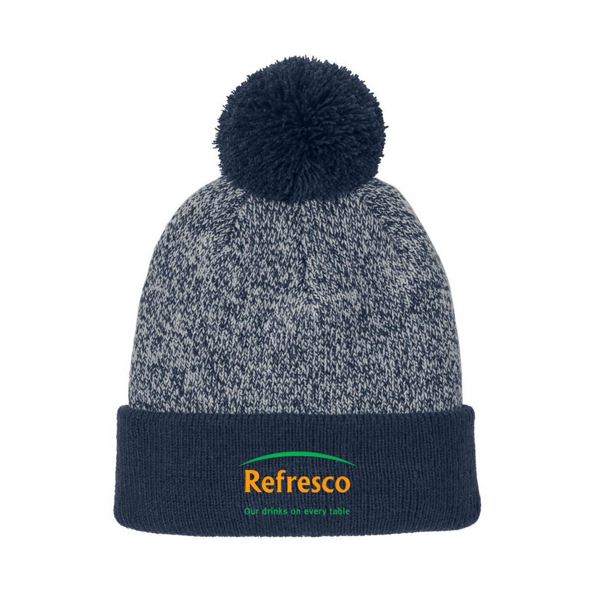 Refresco Christmas Halftime Heather Pom Beanie