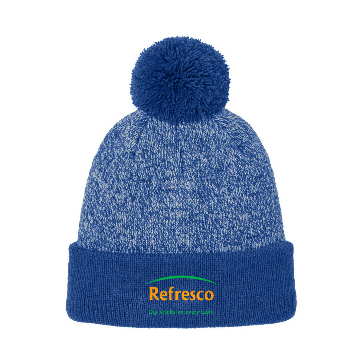 Refresco Christmas Halftime Heather Pom Beanie
