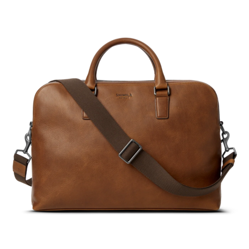 Shinola Double Zip Briefcase Medium-Brown Navigator Leather - 20294778.png