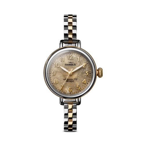 Shinola The Petoskey Birdy Womens Watch 34mm, Petoskey Dial/PVD Gold & Stainless Steel Strap - 20306832.png