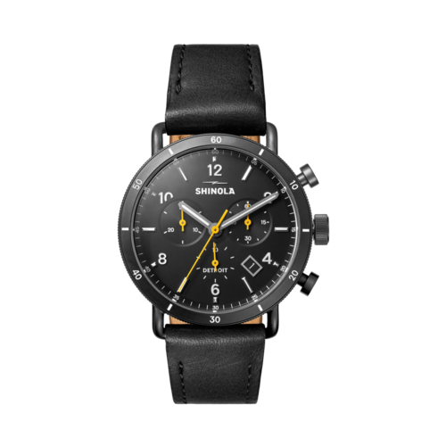 Shinola The Canfield Sport Chronograph Watch, 40mm, Black Dial/Black Strap - 20315248.png
