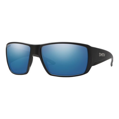 Smith Polarized Guide's Choice Sunglasses, Matte Black/ChromaPop Polarized Blue Mirror - 20494712462QG.png