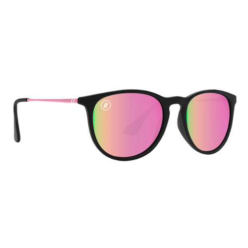 Blenders North Park Rose Theater Sunglasses, Soft Matte Black/Polarized Rose Mirrored - 206032807530F.png