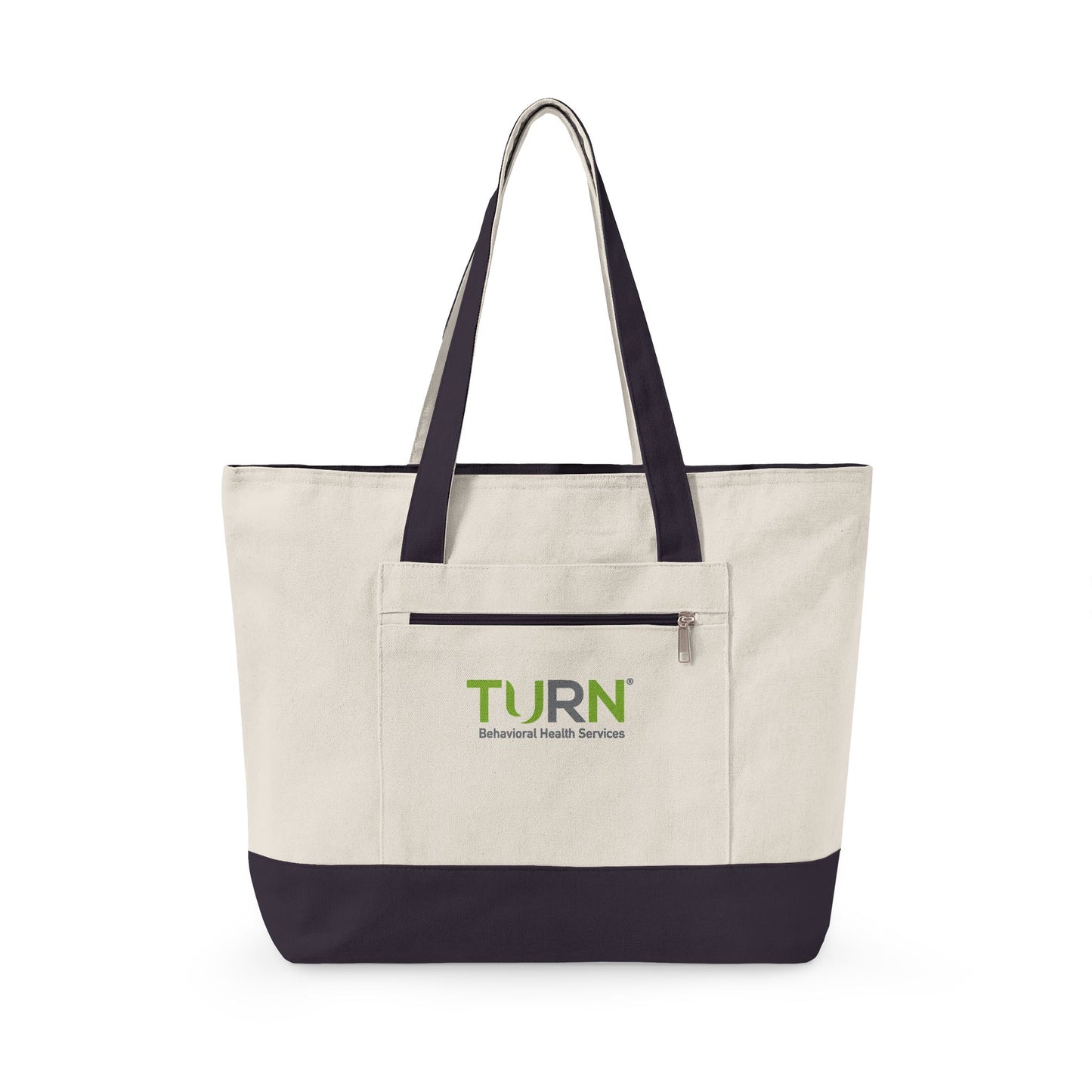 Behavioral Health Services Zippered Canvas Tote Bag