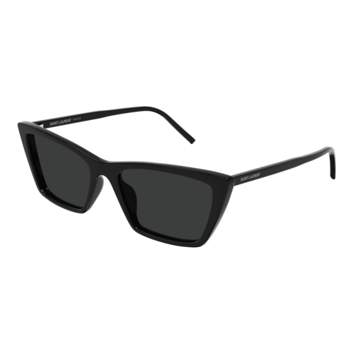Saint Laurent Womens SL737 Mica Thin Sunglasses, Black/Black, Size 54 frame - 30015909001.png