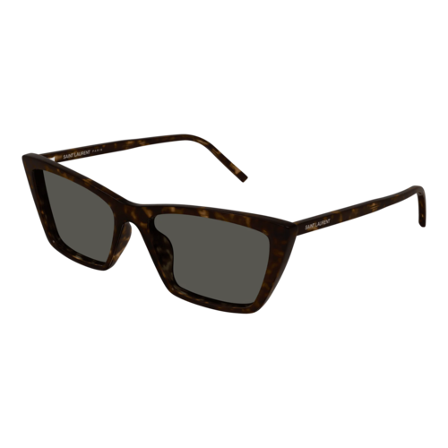 Saint Laurent Womens SL737 Mica Thin Sunglasses, Havana/Grey, Size 54 frame - 30015909002.png
