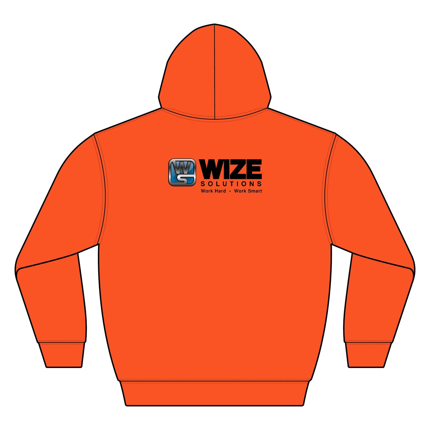 Wize Solutions Essential Fleece Pullover Hooded Sweatshirt