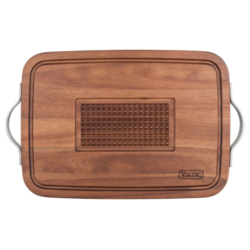 Viking Acacia Carving Board with Juice Well and Metal Handle - 40475-4723C.png