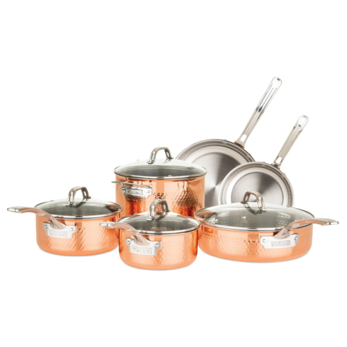 Viking 3-Ply Hammered Copper Clad 10-Piece Cookware Set with Glass Lids - 40581-9990C.png