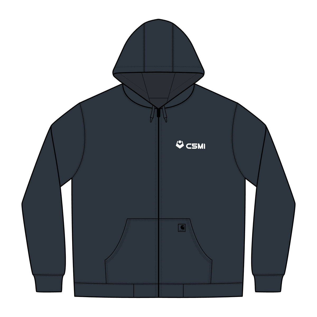 C5MI Unisex Carhartt Midweight Hooded Zip-Front Sweatshirt