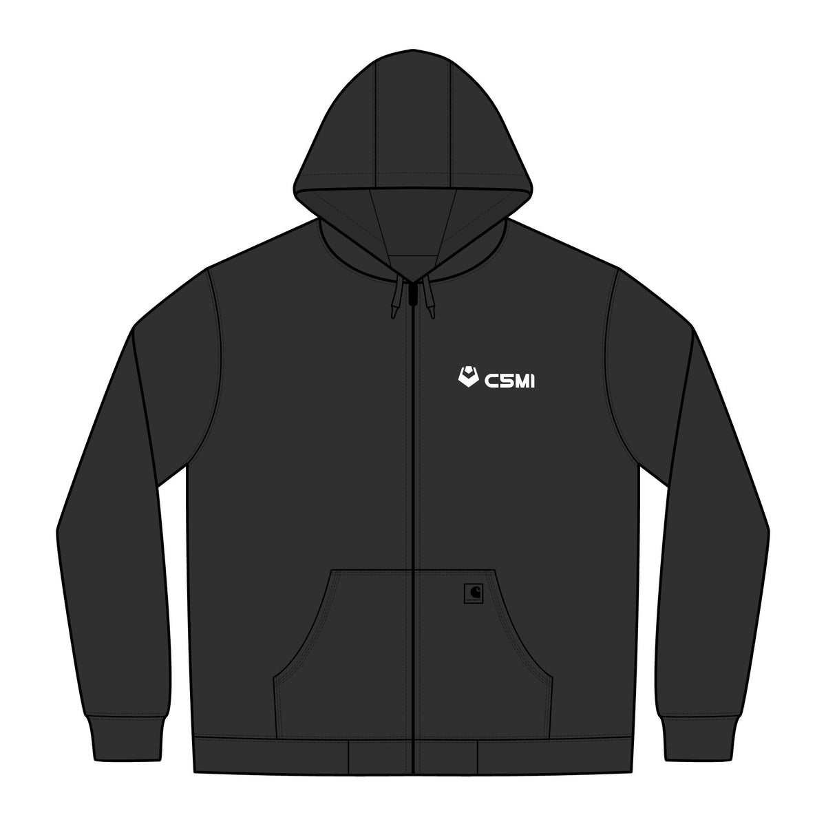 C5MI Unisex Carhartt Midweight Hooded Zip-Front Sweatshirt