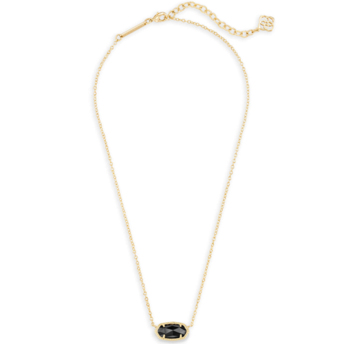 Kendra Scott Elisa Gold Pendant Necklace Black Opaque Glass - 4217711235.png