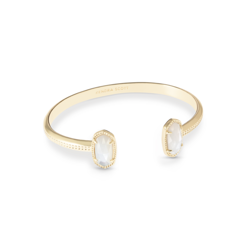 Kendra Scott Elton Gold Cuff Bracelet Ivory Mother of Pearl - 4217712707.png