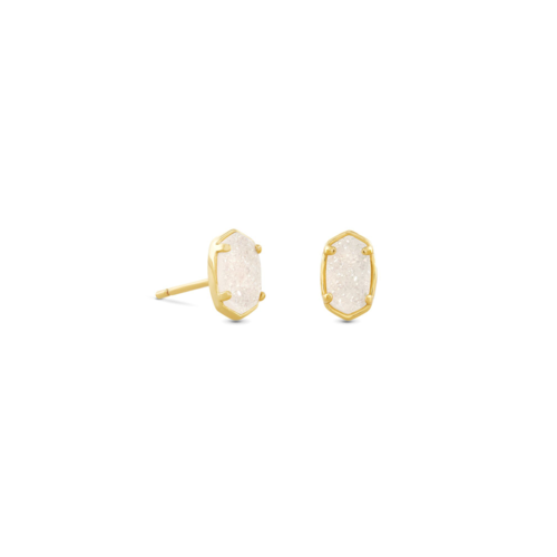 Kendra Scott Emilie Gold Stud Earrings Iridescent Drusy - 4217718141.png