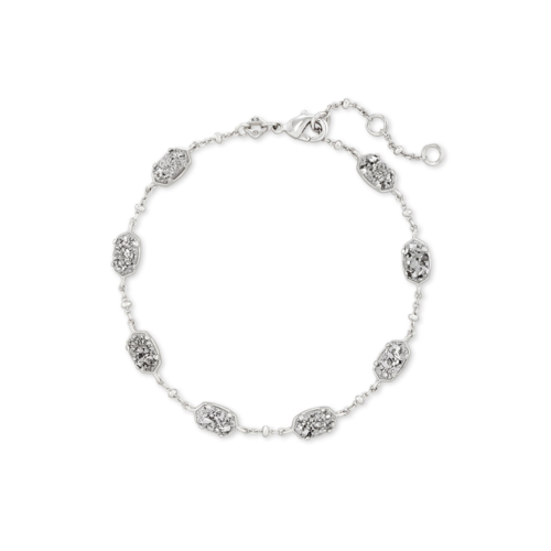 Kendra Scott Emilie Silver Chain Bracelet, Platinum Drusy - 4217718153.png