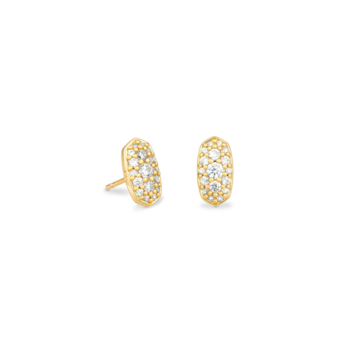 Kendra Scott Grayson Gold Stud Earrings White Crystal - 4217719659.png