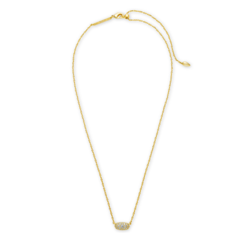 Kendra Scott Grayson Gold Pendant Necklace, White Crystal - 4217719676.png