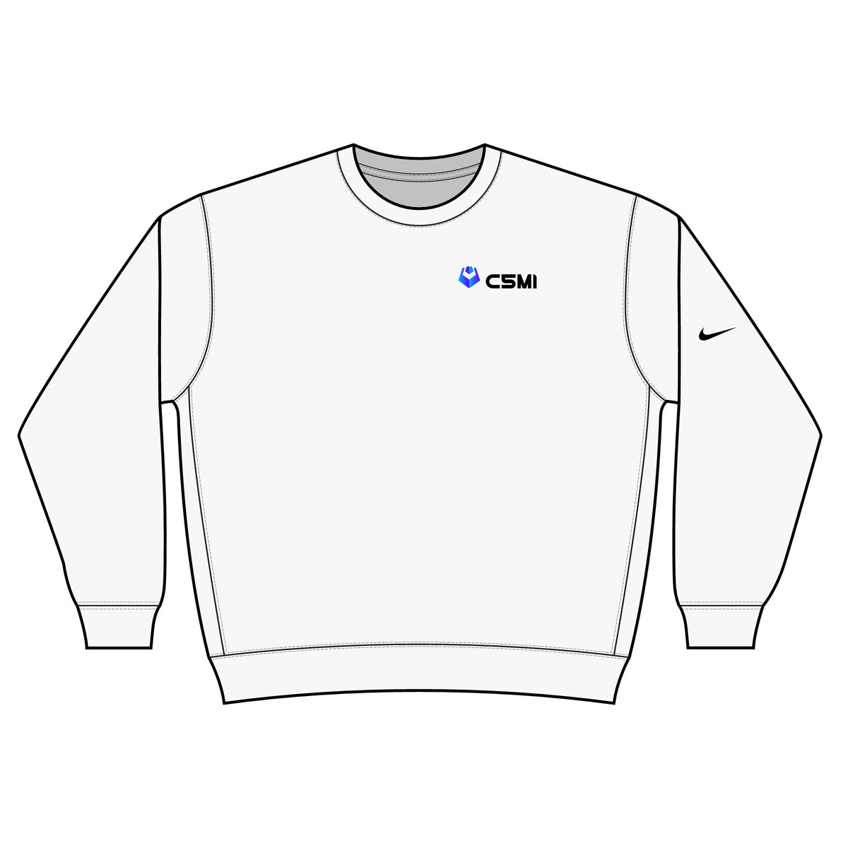 C5MI Nike Club Fleece Sleeve Swoosh Crew