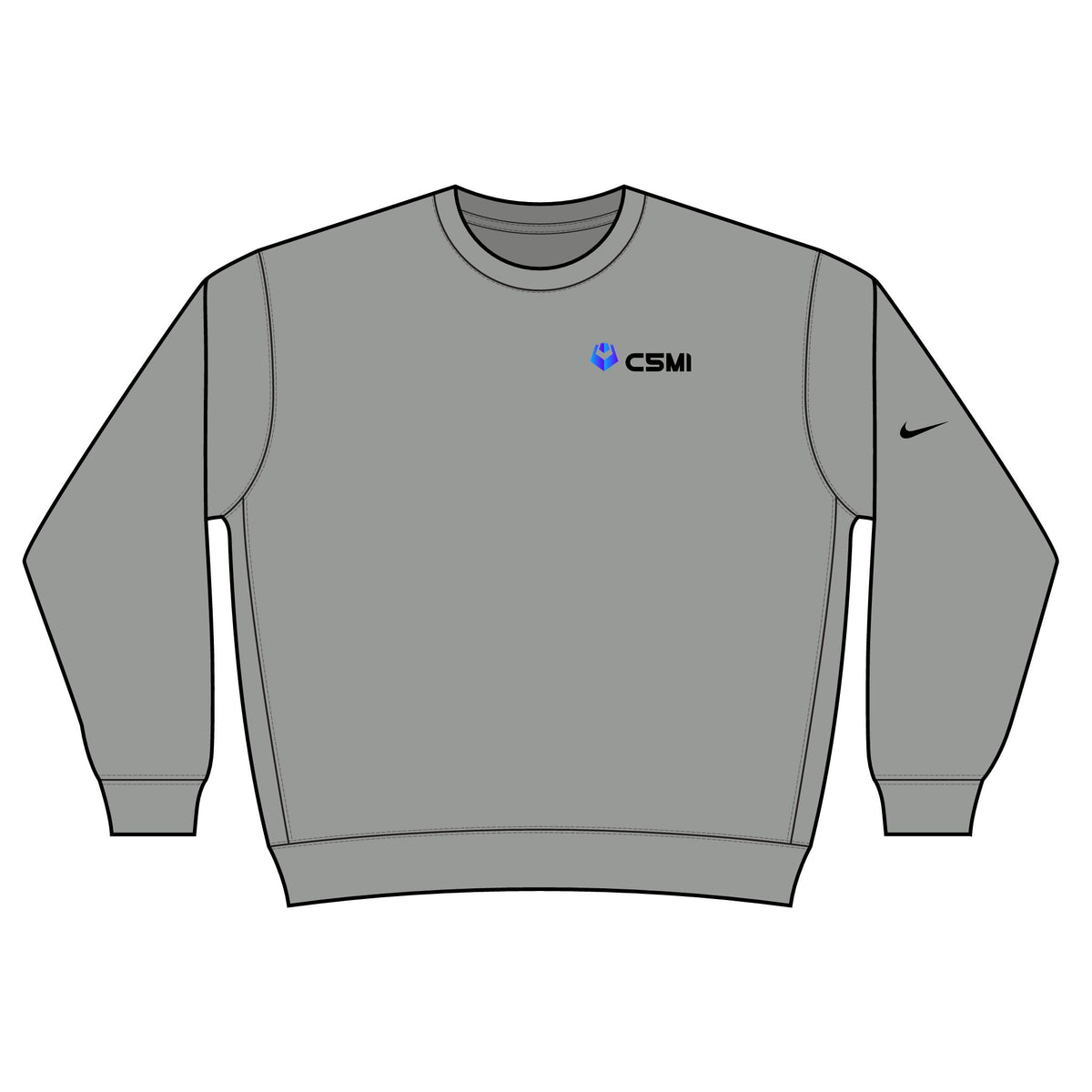C5MI Nike Club Fleece Sleeve Swoosh Crew