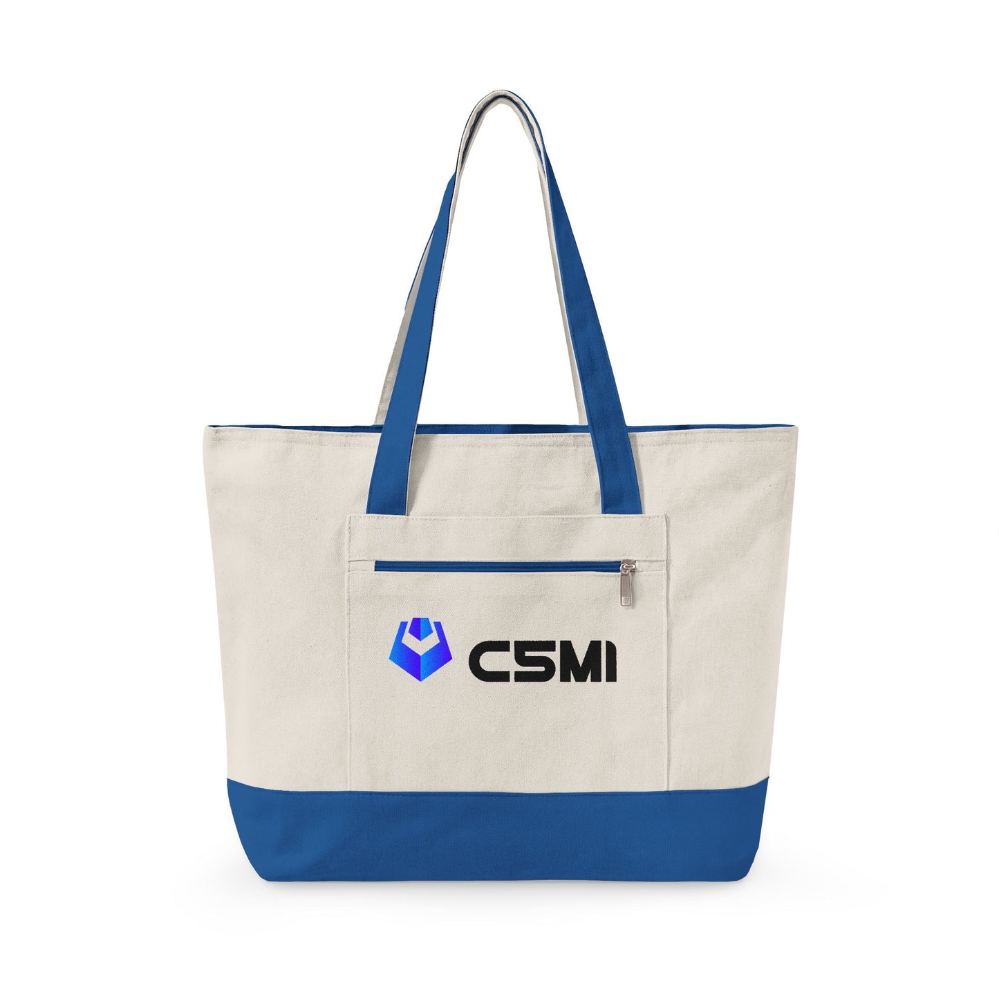 C5MI Zippered Canvas Tote Bag