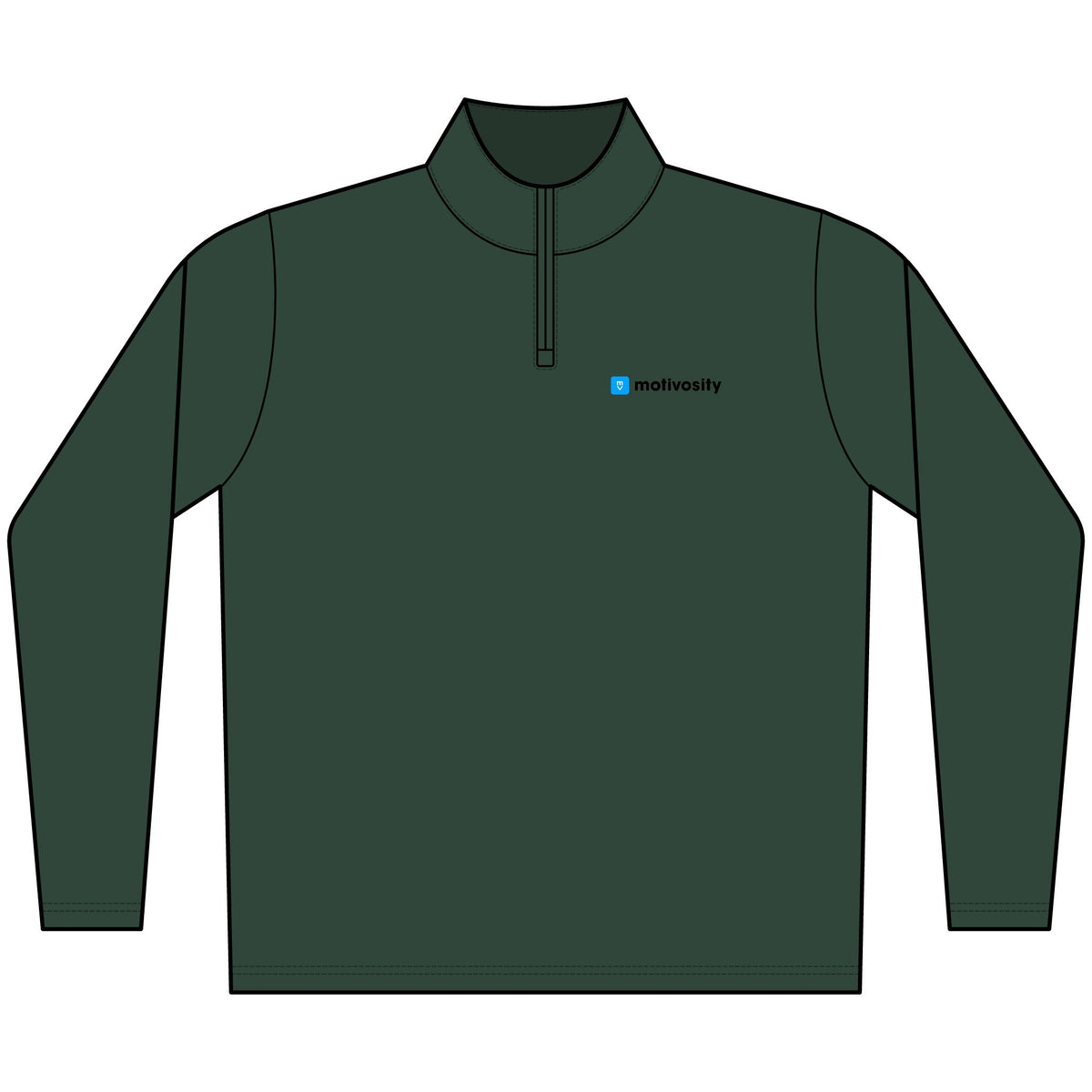 Sample AllPro Men's Pro-Lock Performance Quarter-Zip Pullover