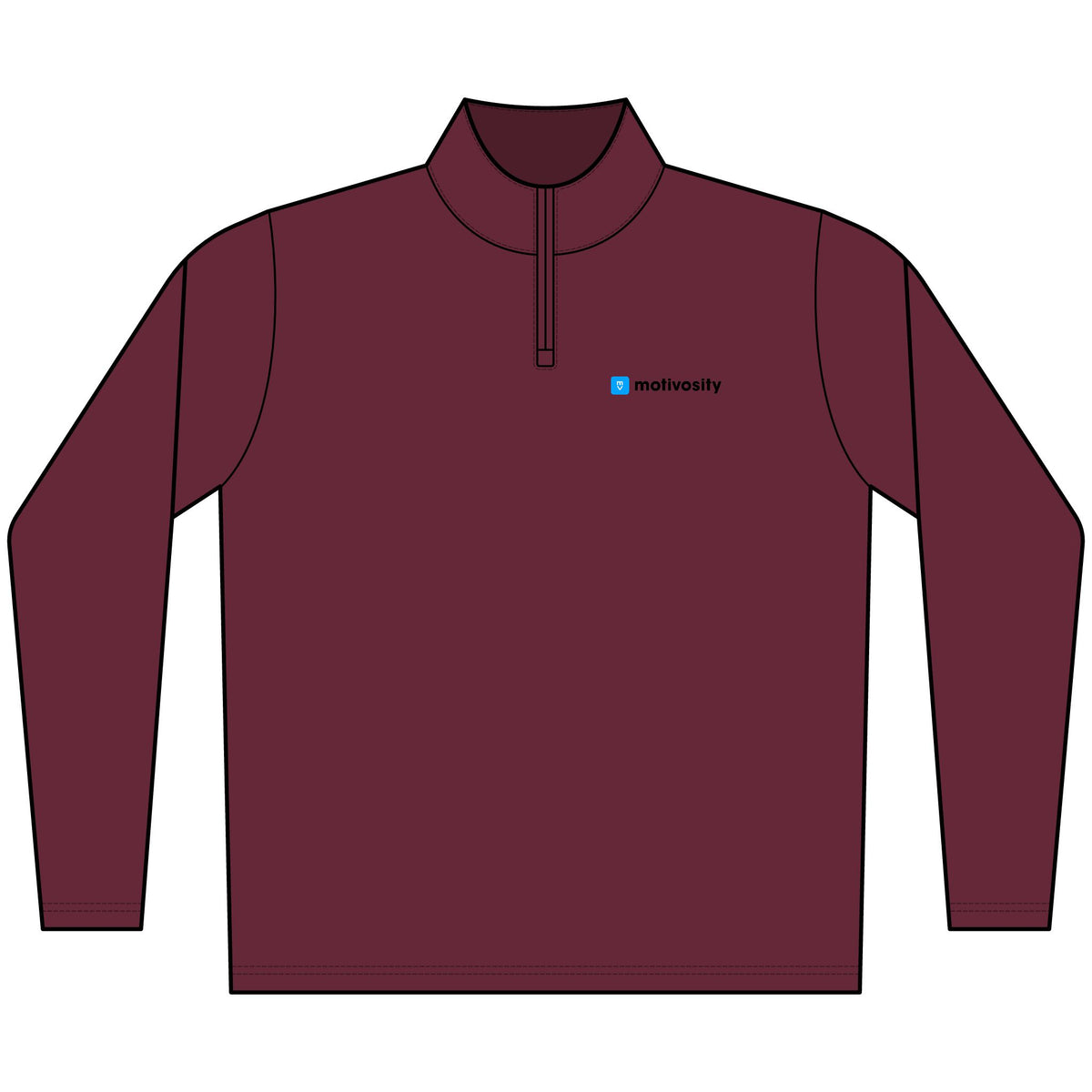 Sample AllPro Men's Pro-Lock Performance Quarter-Zip Pullover