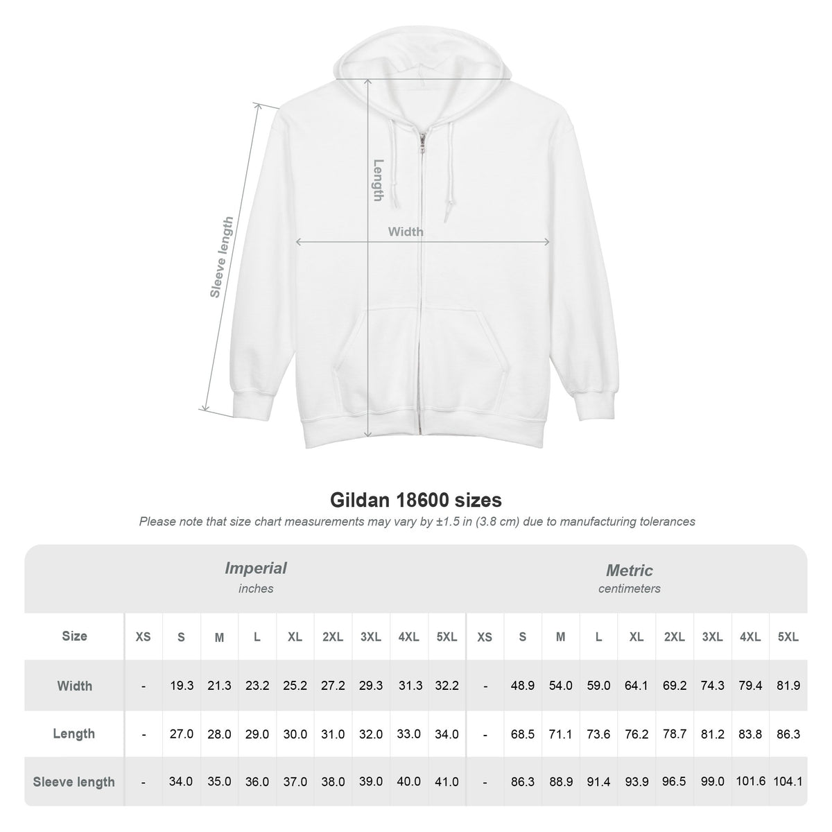 Sample Unisex Heavy Blend Full Zip Hooded Sweatshirt