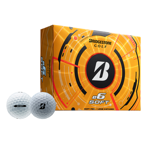 Bridgestone e6 Soft Golf Balls White, 2025 - 5AWX6D.png