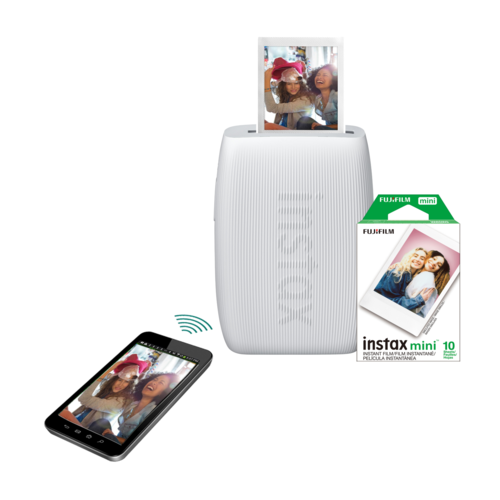 Fujifilm instax mini Link 3 Smartphone Printer Bundle, Clay White - 600024197.png