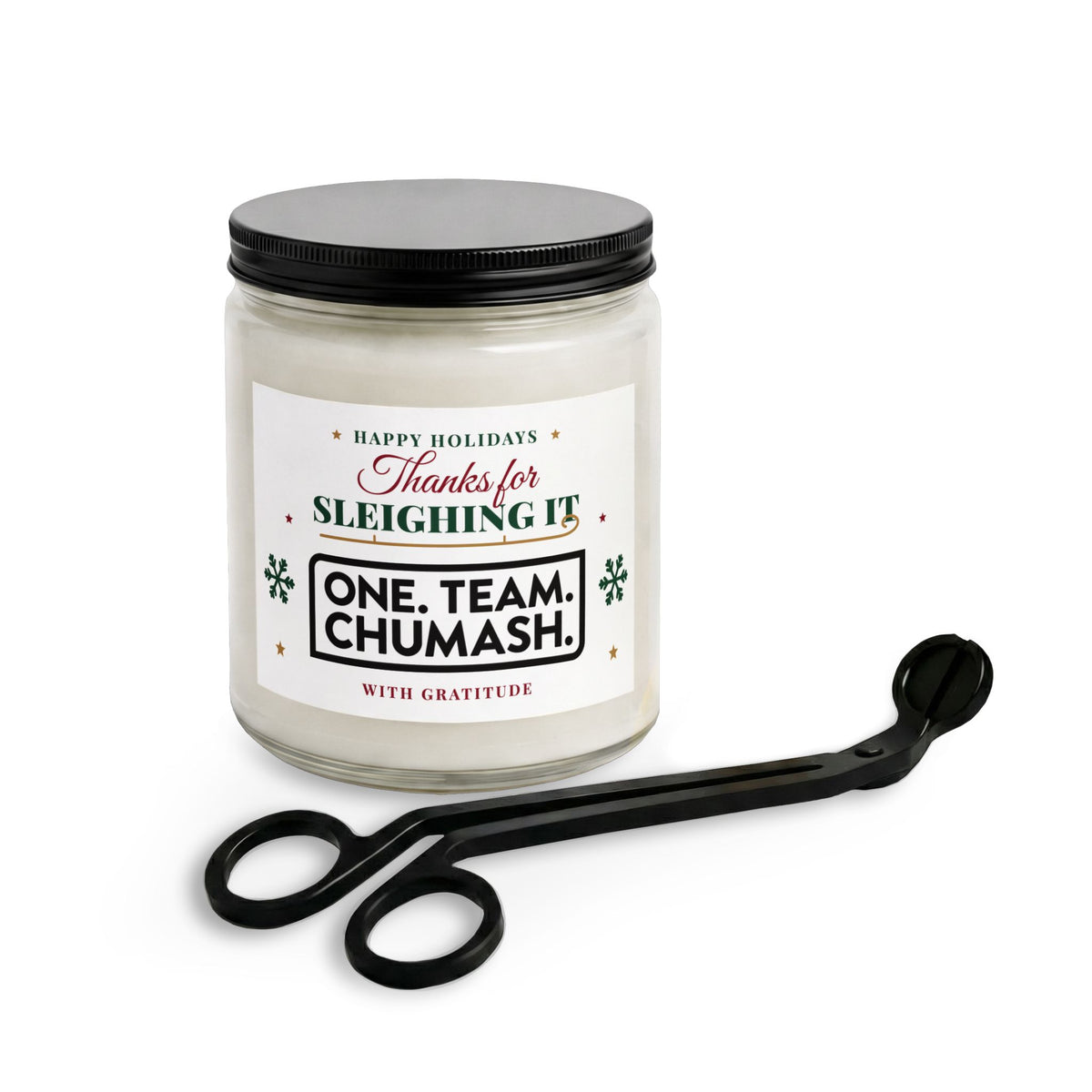 Chumash Christmas Candle Set with Wick Trimmer