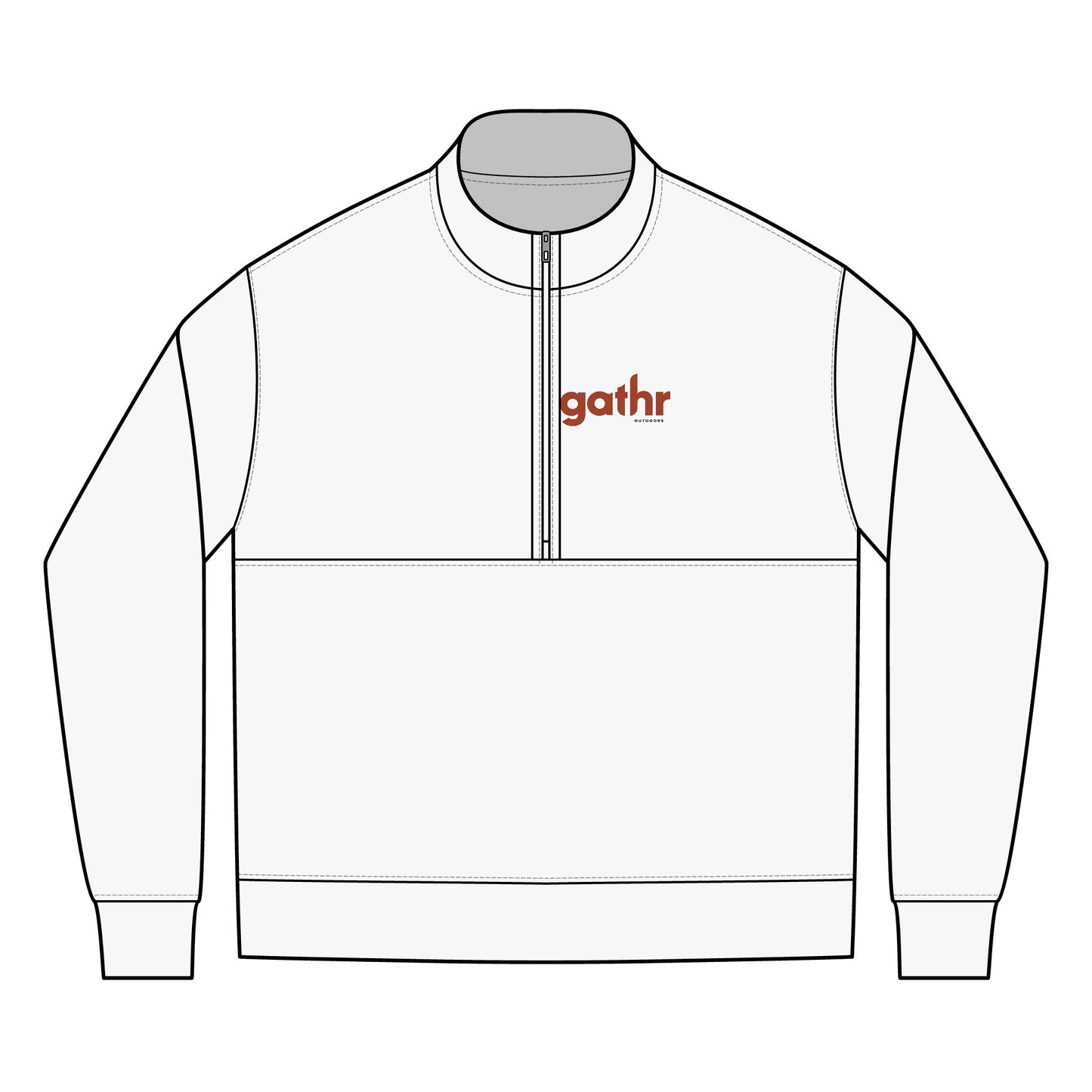 Gathr Nike Club Fleece Sleeve Swoosh Half Zip