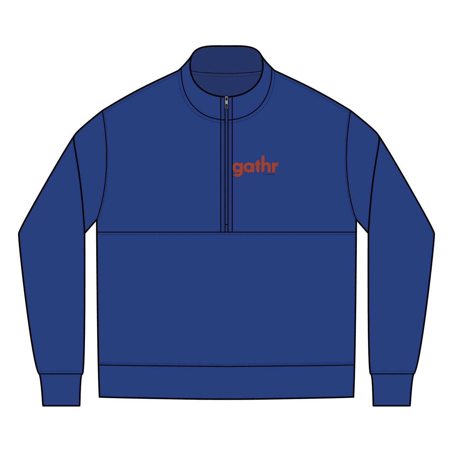 Gathr Nike Club Fleece Sleeve Swoosh Half Zip