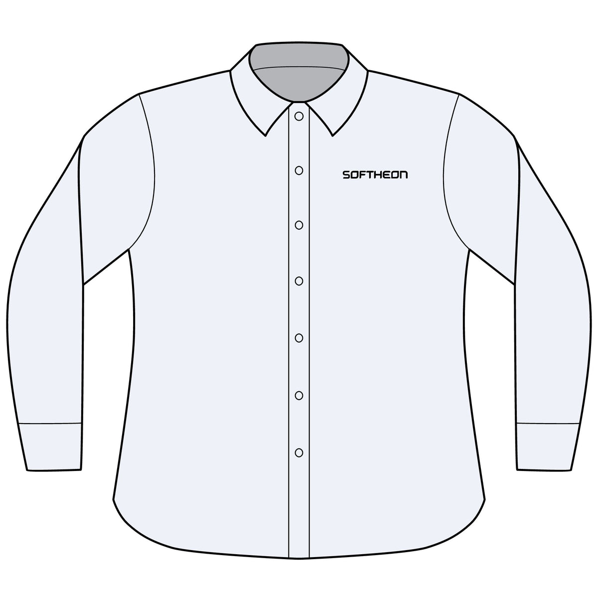 Softheon Women's Long Sleeve Nailhead Dress Shirt