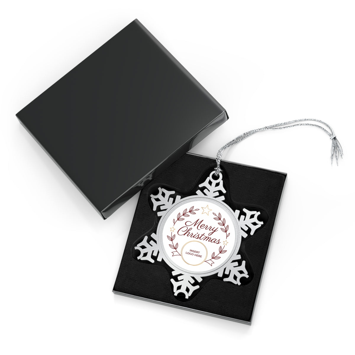Custom Pewter Snowflake Ornament