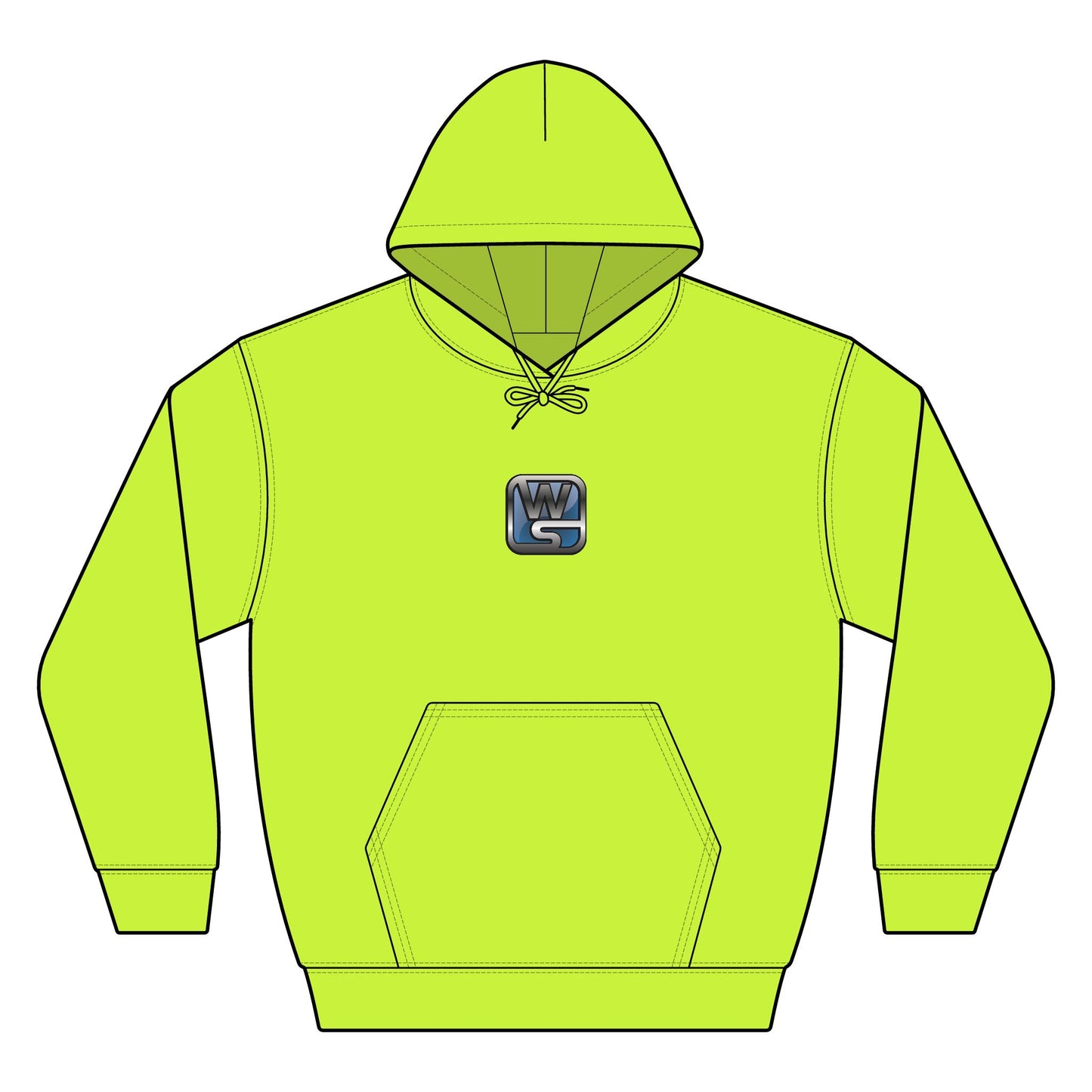 Wize Solutions Essential Fleece Pullover Hooded Sweatshirt