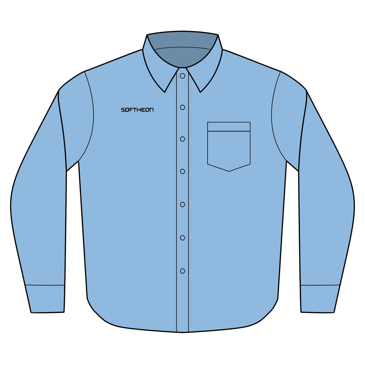 Softheon Long Sleeve Nailhead Dress Shirt