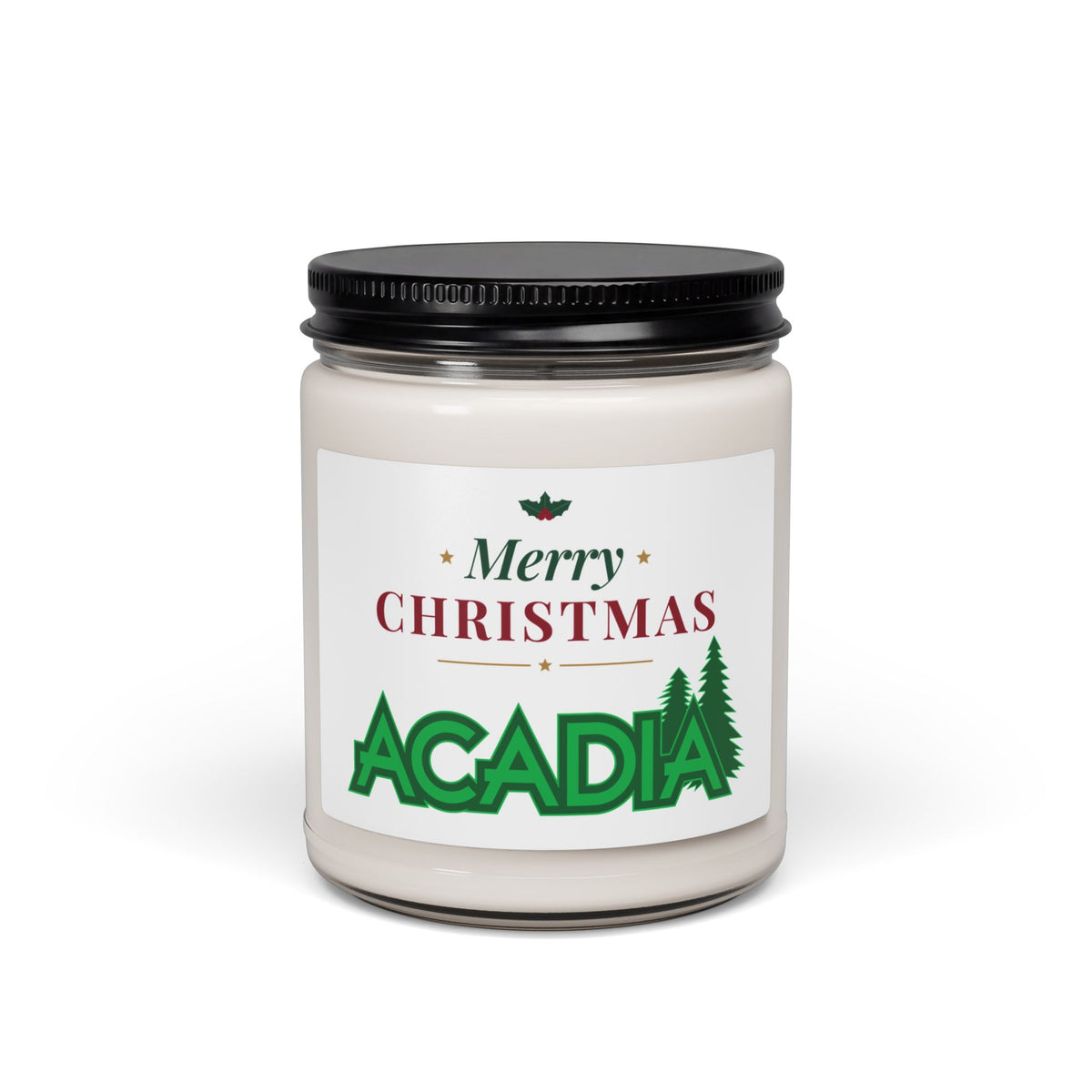 Acadia Christmas Scented Soy Candle, 9oz