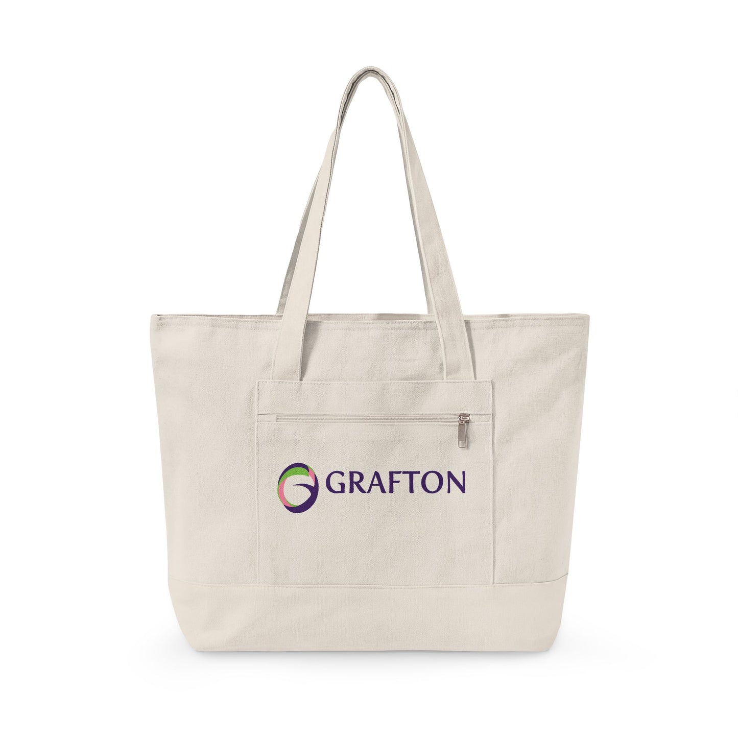Grafton Zippered Canvas Tote Bag