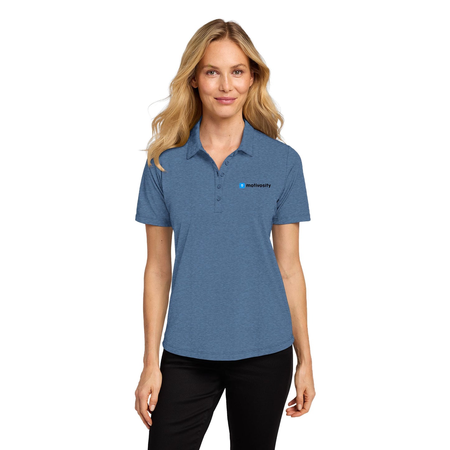 Sample Port Authority Ladies Fine Pique Blend Polo - DTF