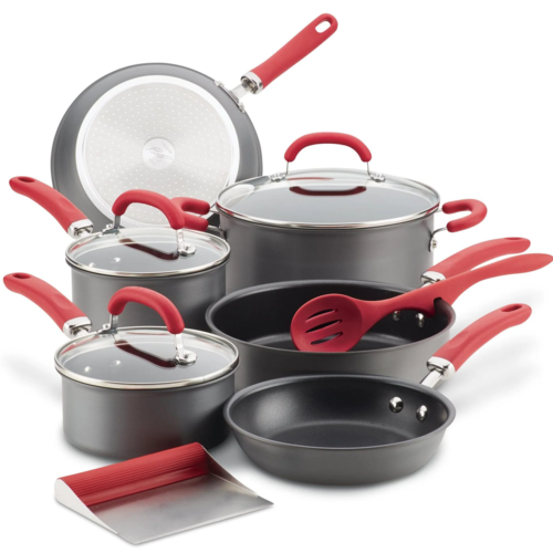 Rachael Ray Create Delicious 11-Piece Cookware Set, Red - 81157.png
